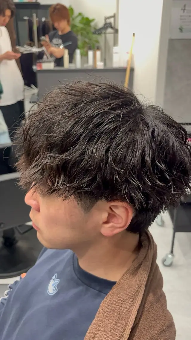 パーマ メンズ マッシュ 🔥パーマ/メンズ カット特化🔥真裟斗のヘアスタイル