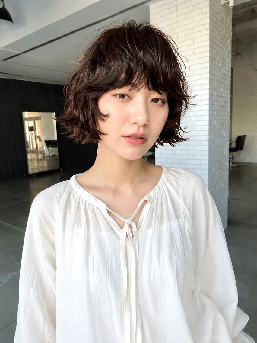 ショート パーマ ボブパーマ /池田翔太のヘアスタイル