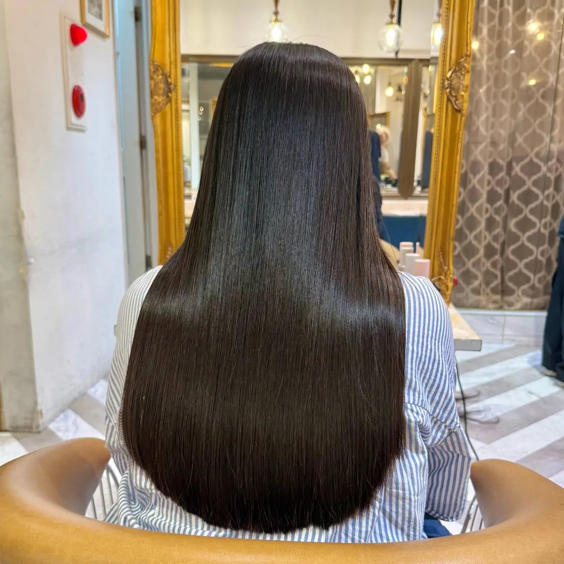 セミロング カラー ヘアアレンジ 縮毛矯正 カット ヘアカラー 縮毛矯正 髪質改善【縮毛矯正】 北千住 田邉 澪のヘアスタイル