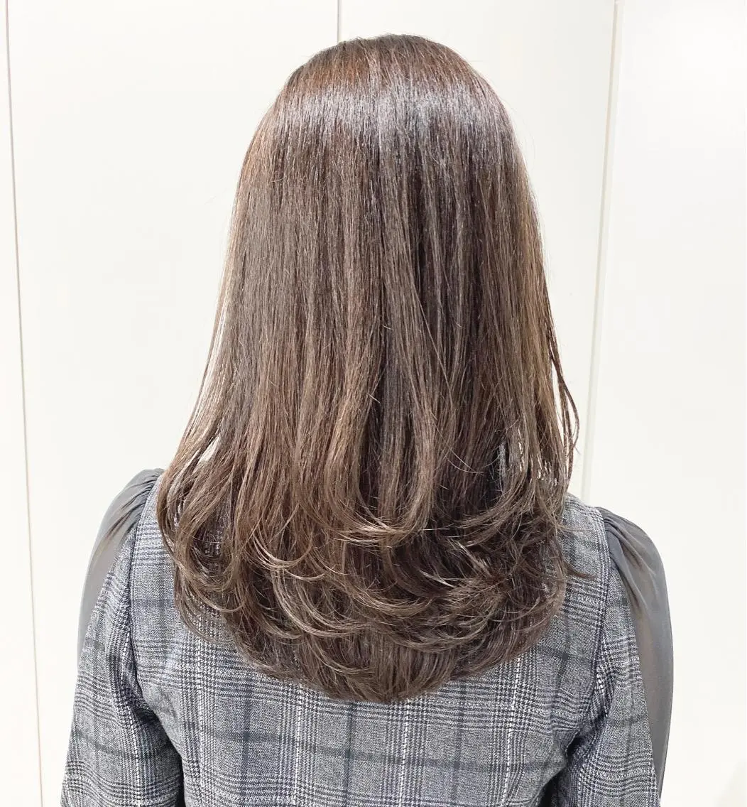 ロング レイヤーカット 横浜縮毛矯正 ☆渋谷良太のヘアスタイル