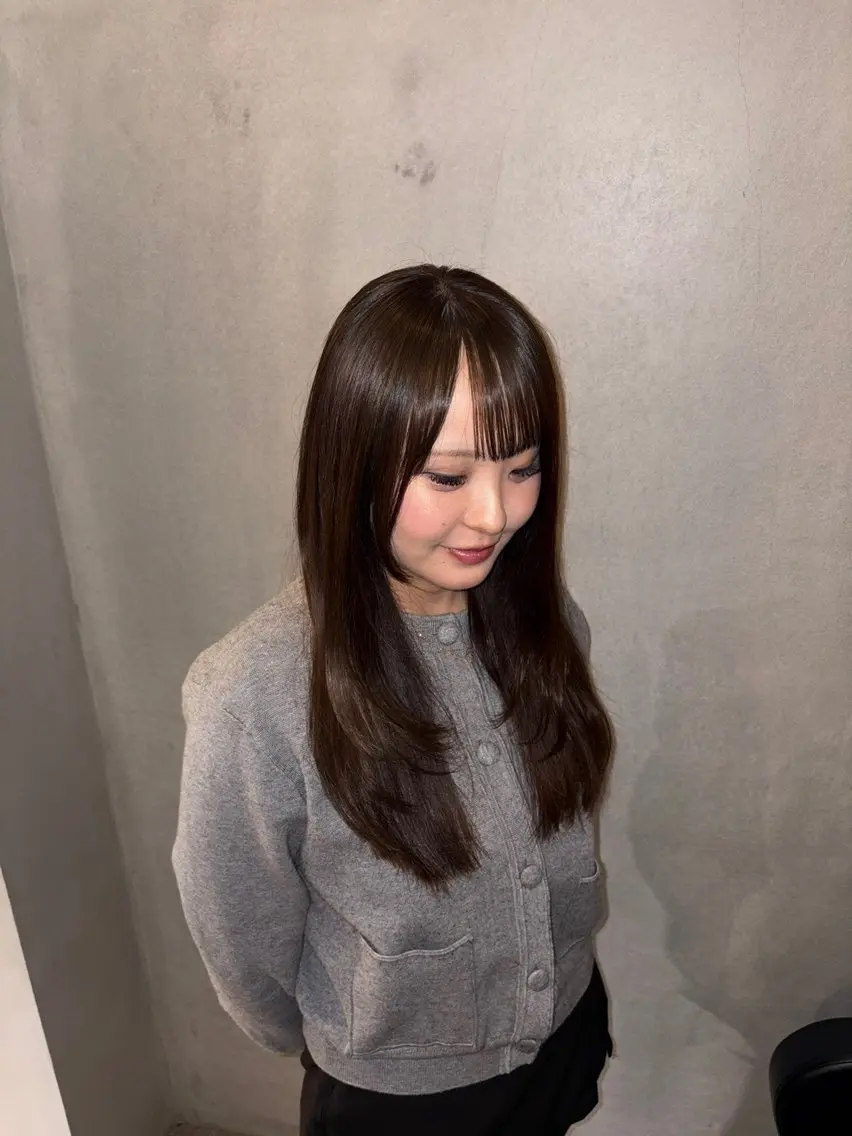 ロング カラー 池内 千晴のヘアスタイル