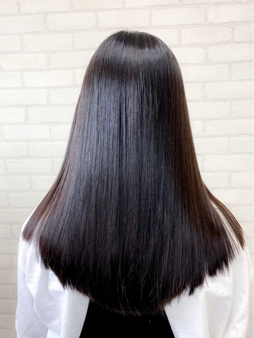 ロング 髪質改善 縮毛矯正 甲斐綾香 /髪質改善/縮毛矯正のヘアスタイル