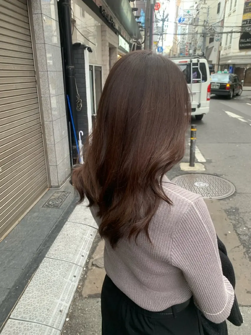 ミディアム 東心斎橋☆豆柴 🐾倶楽部のヘアスタイル
