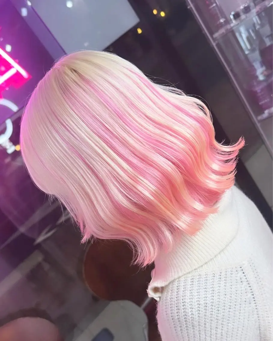 ミディアム カラー カット ヘアカラー トリートメント 甘ふわgirly🎀 ハイトーン🤍Ramのヘアスタイル