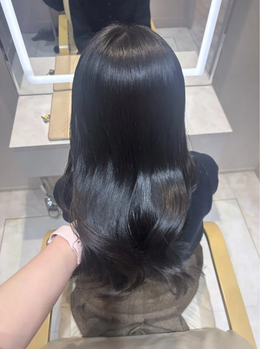 セミロング ケアカラー トリートメント 桃瀬 綾音 カラー/縮毛募集中♡のヘアスタイル