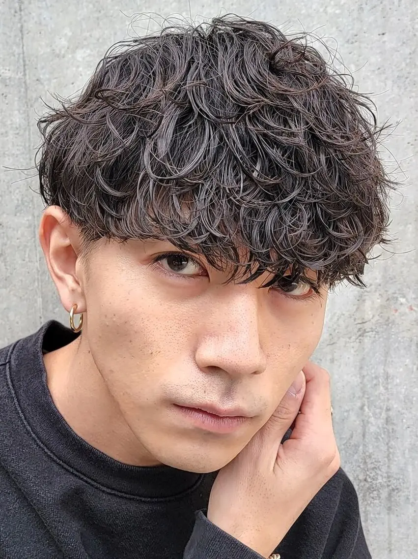 当店スタイリストカット+スパイラルパーマの写真