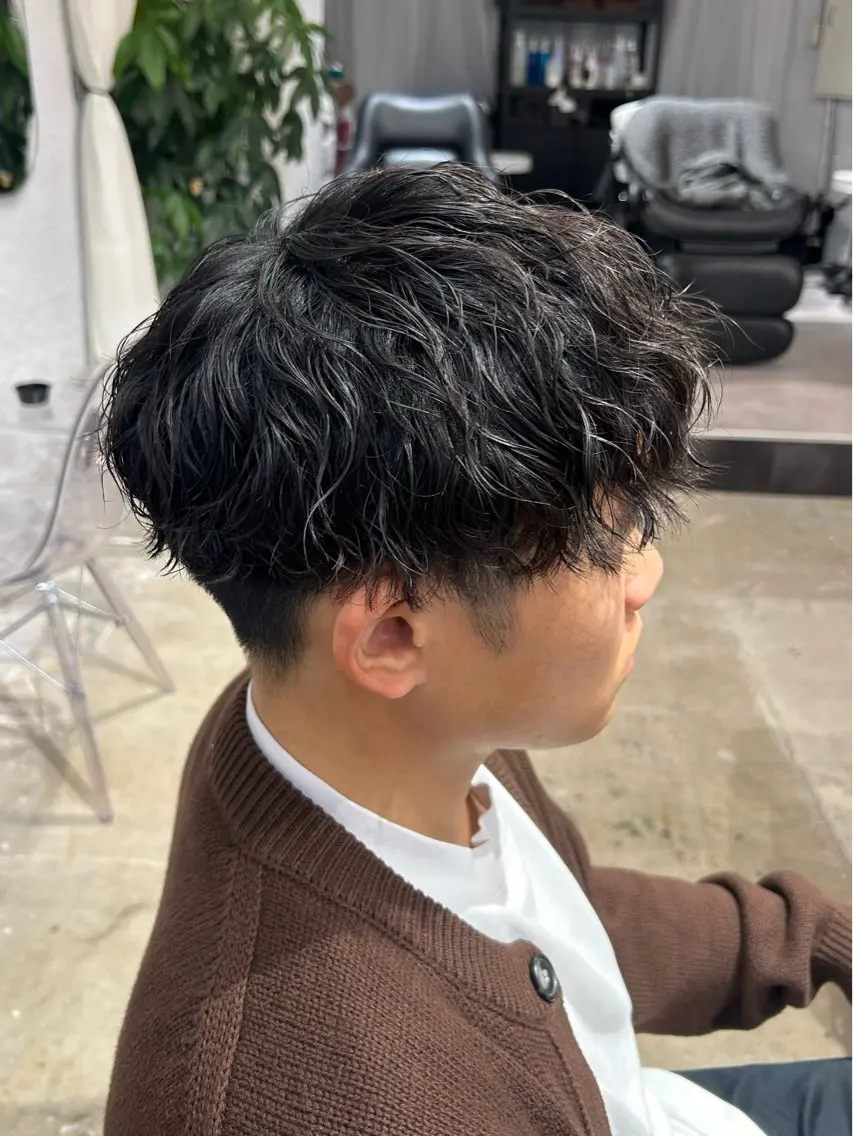 〖 メンズ・ミニモ限定🐬 〗カット+ツイスパ・波巻きスパイラルパーマ🌀の写真