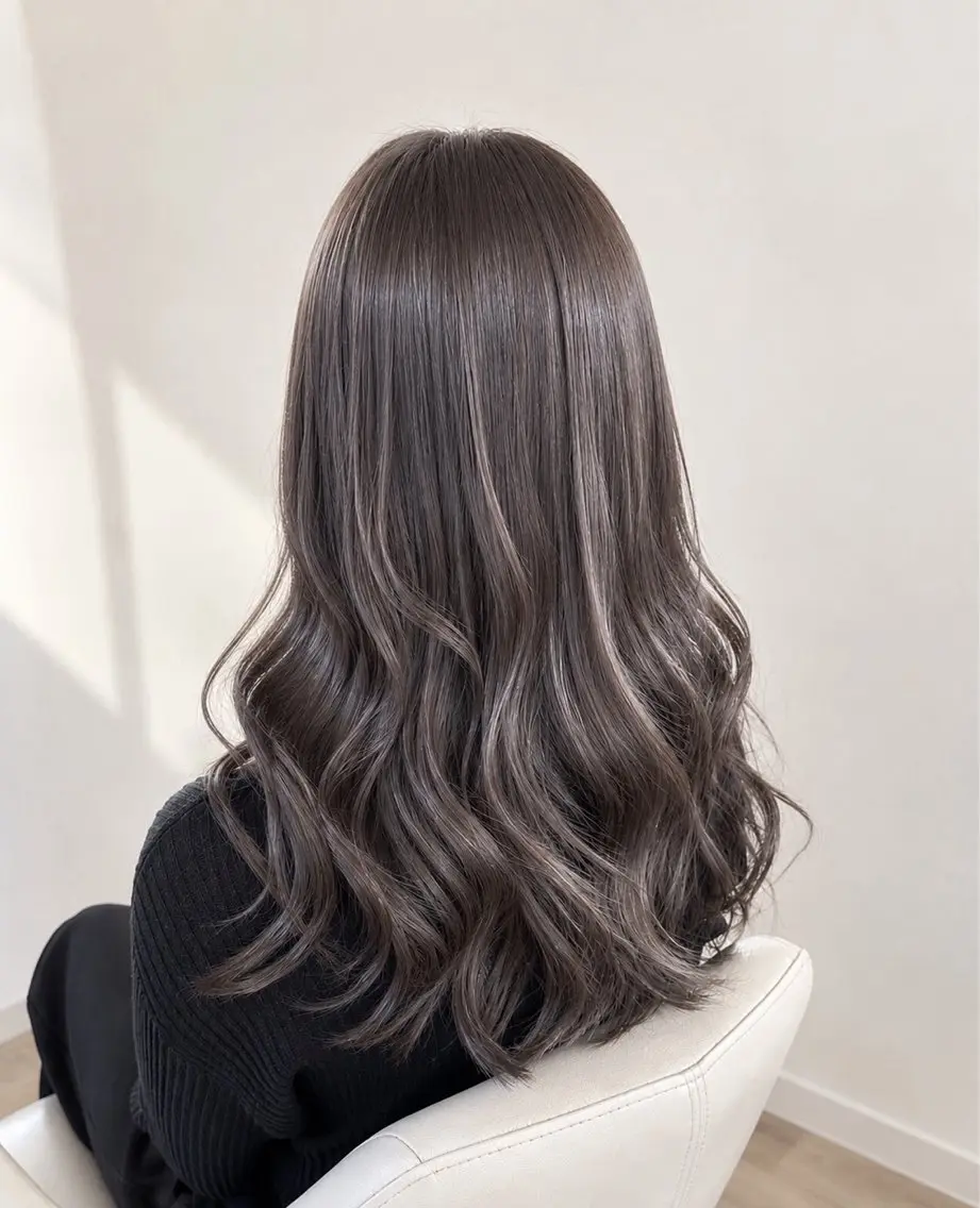 セミロング カラー カット ヘアカラー トリートメント 艶髪カラー/髪質改善 細貝 舞利のヘアスタイル