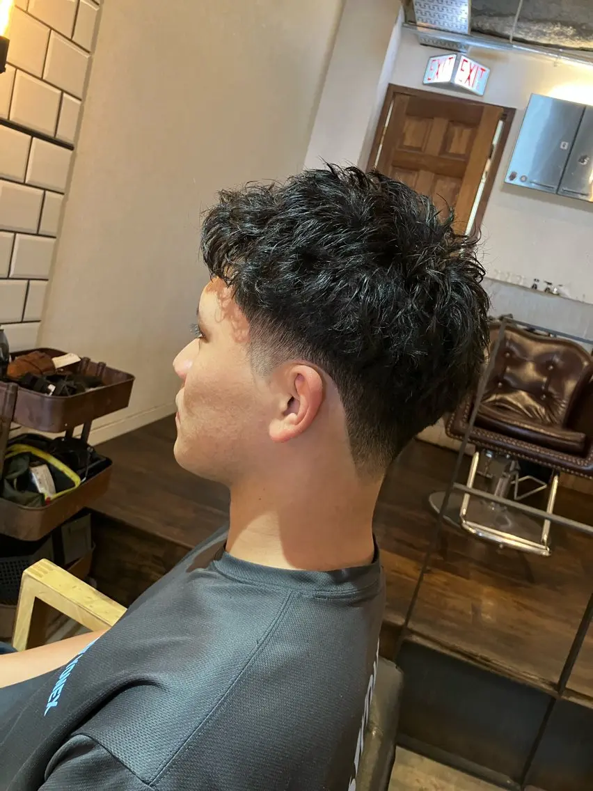 ショート メンズ メンズパーマ スパイキーショート ショートヘア パーマ Watarai Yuukiのヘアスタイル