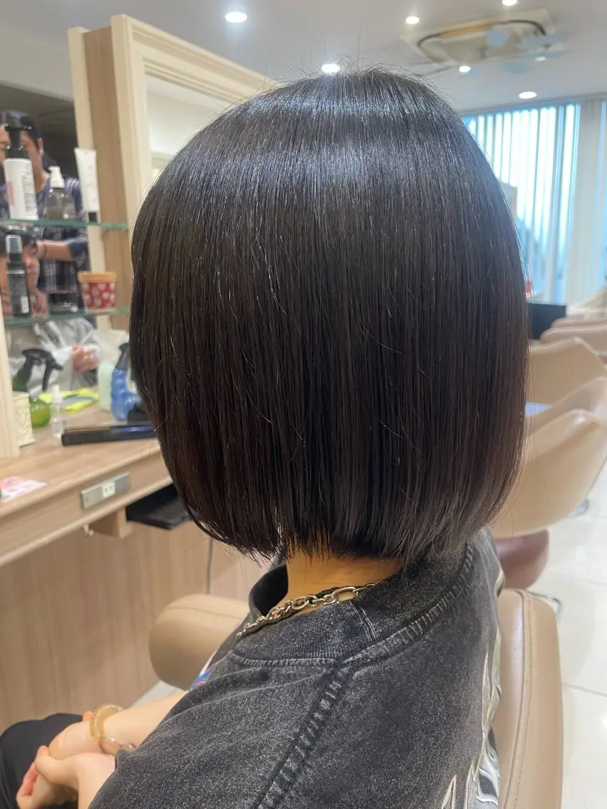 ショート カット トリートメント 韓国ヘアメイク🎀/ 縮毛矯正✨山本媛香のヘアスタイル