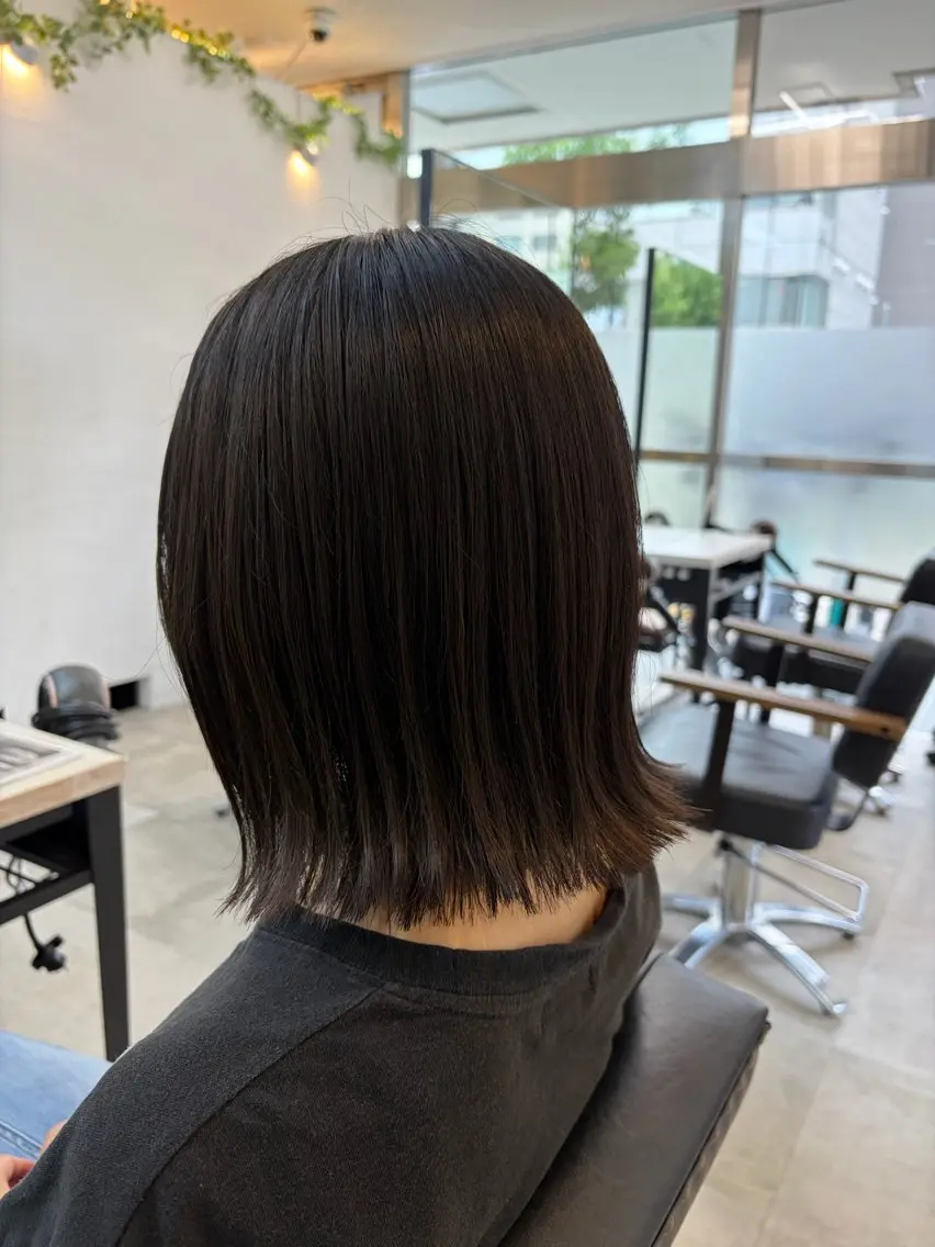 ミディアム カラー 🥀韓国ヘア🥀 宮津真菜のヘアスタイル