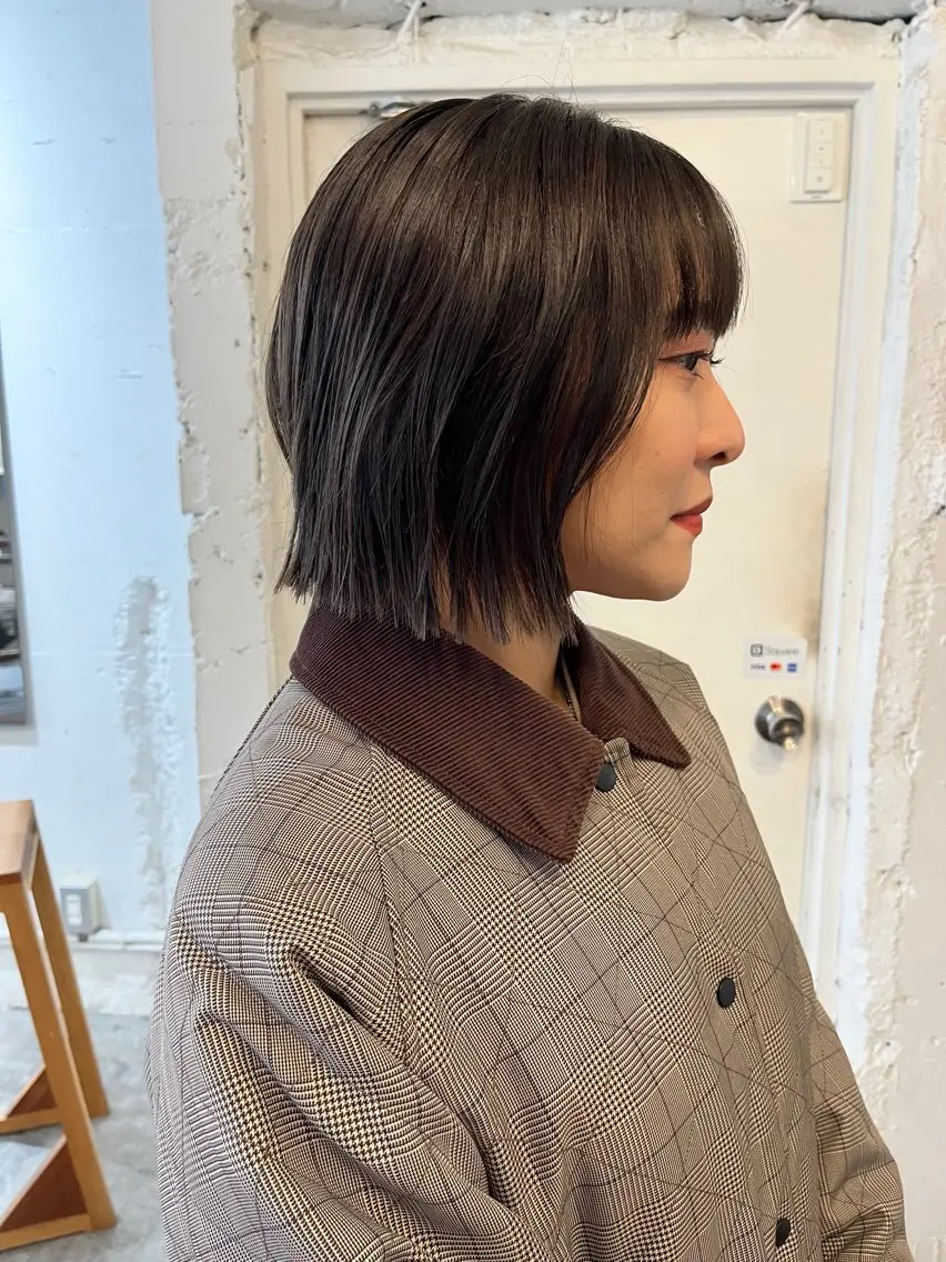ショート カラー パーマ カット トリートメント ✴︎UNU ✴︎モエカのヘアスタイル