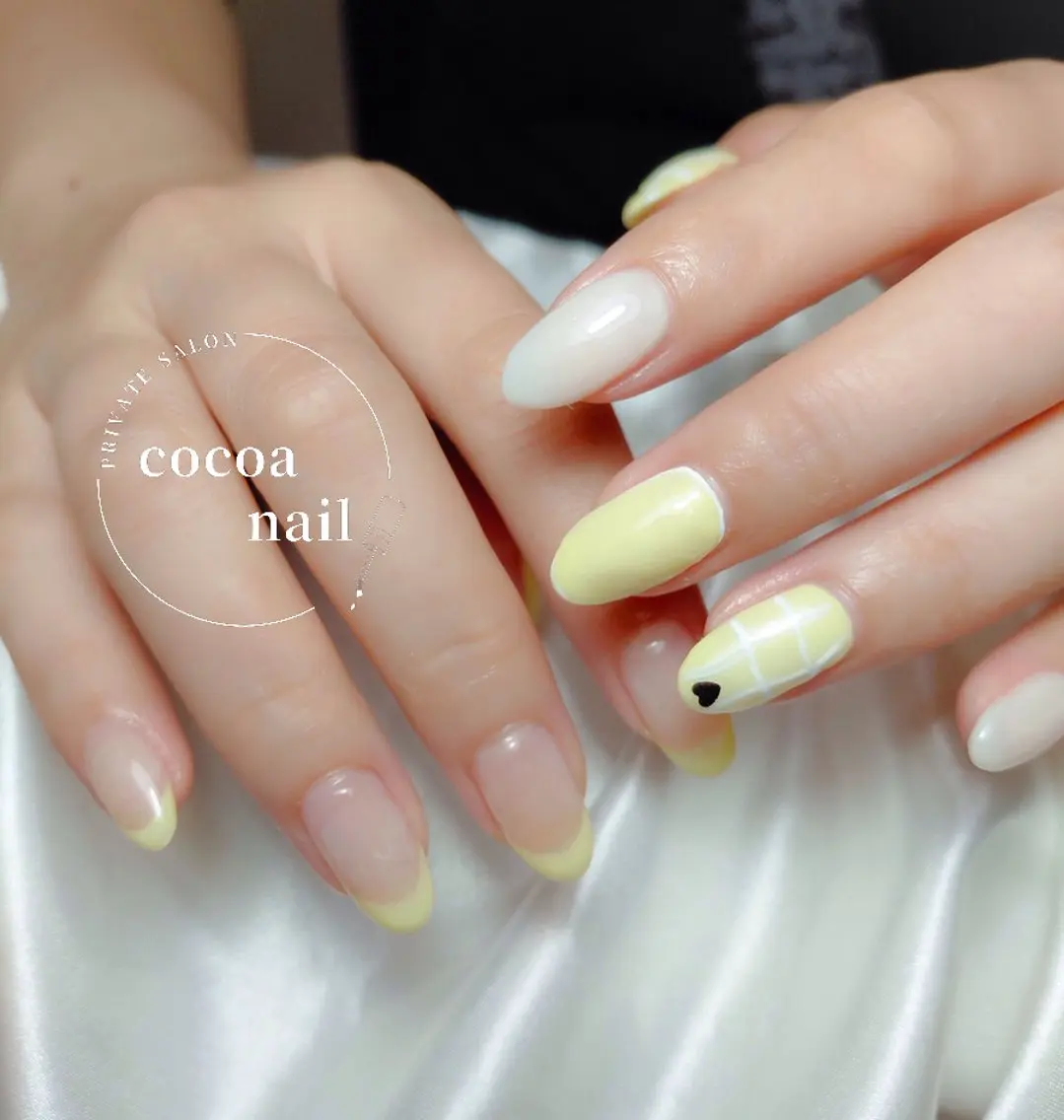 ネイル アートネイル パステルネイル cocoa nail 　mayaのネイルデザイン