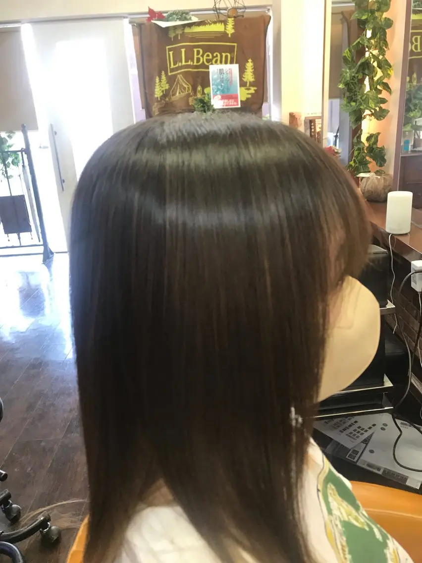 セミロング パーマ カット パーマ トリートメント 桧山 真のヘアスタイル