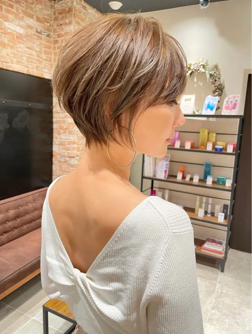 ショート ✄安野祥華銀座大人 絶壁解消ショート✄のヘアスタイル