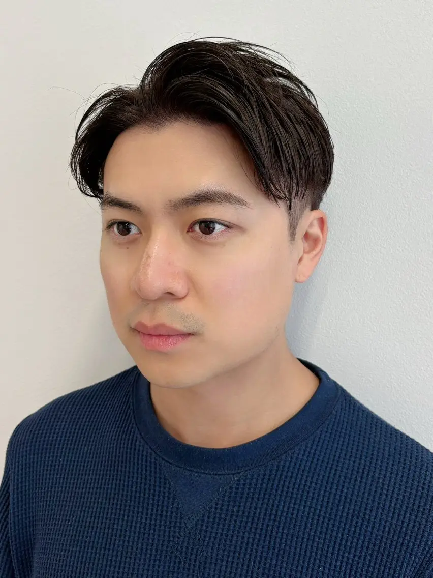 カラー メンズ カット ヘアカラー 白髪ぼかし大人メンズ 根本零のヘアスタイル