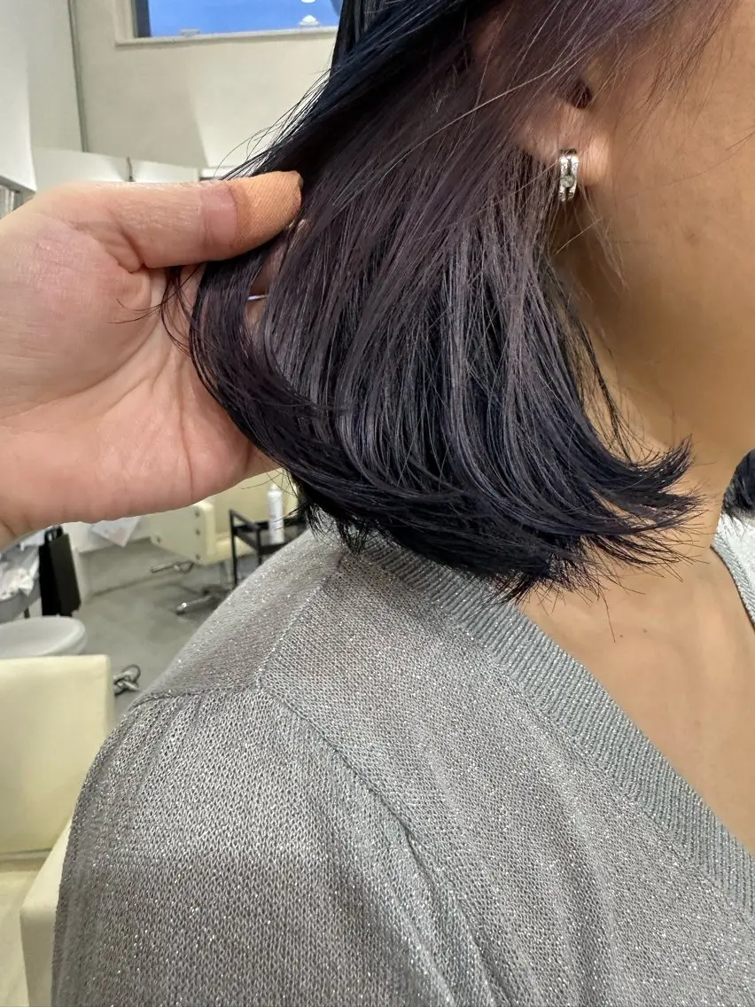 セミロング カラー ヘアカラー さあや 【透け感/艶感】のヘアスタイル