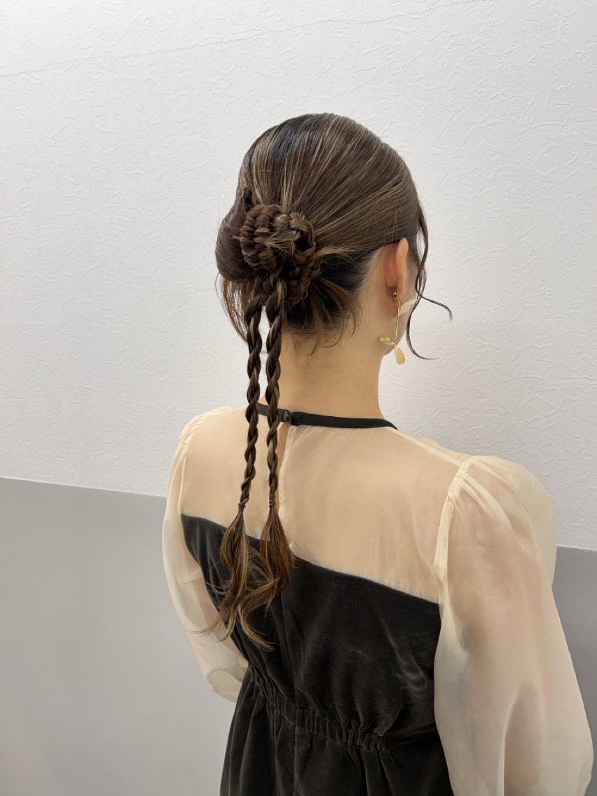ロング ヘアアレンジ ヘアセット 薄田 珠美のヘアスタイル