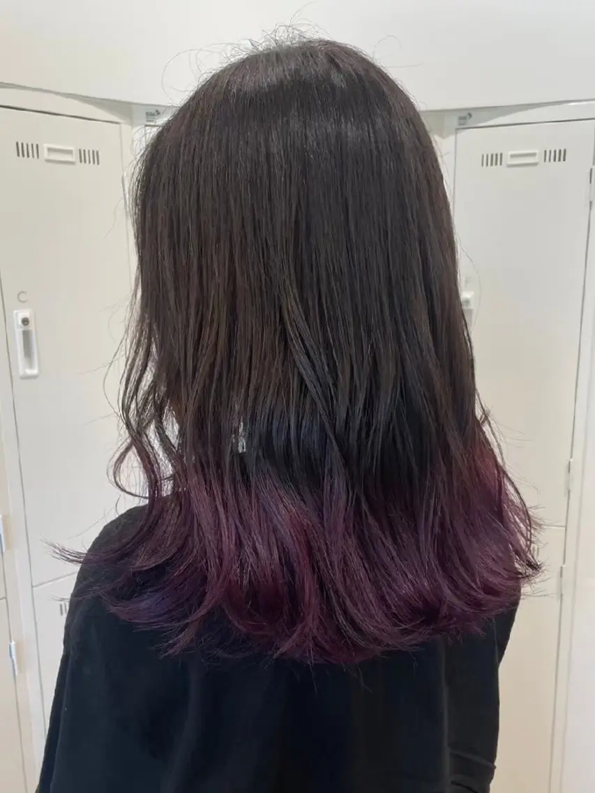 カラー 中谷 朱里のヘアスタイル