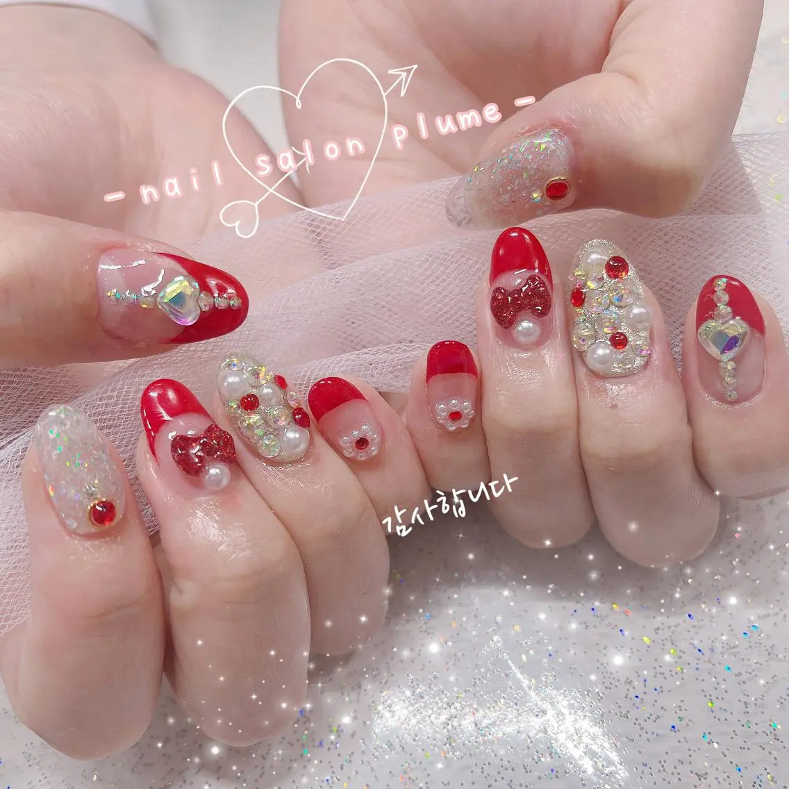 ネイル ハンドネイル plume nail ☆韓国ネイルのネイルデザイン