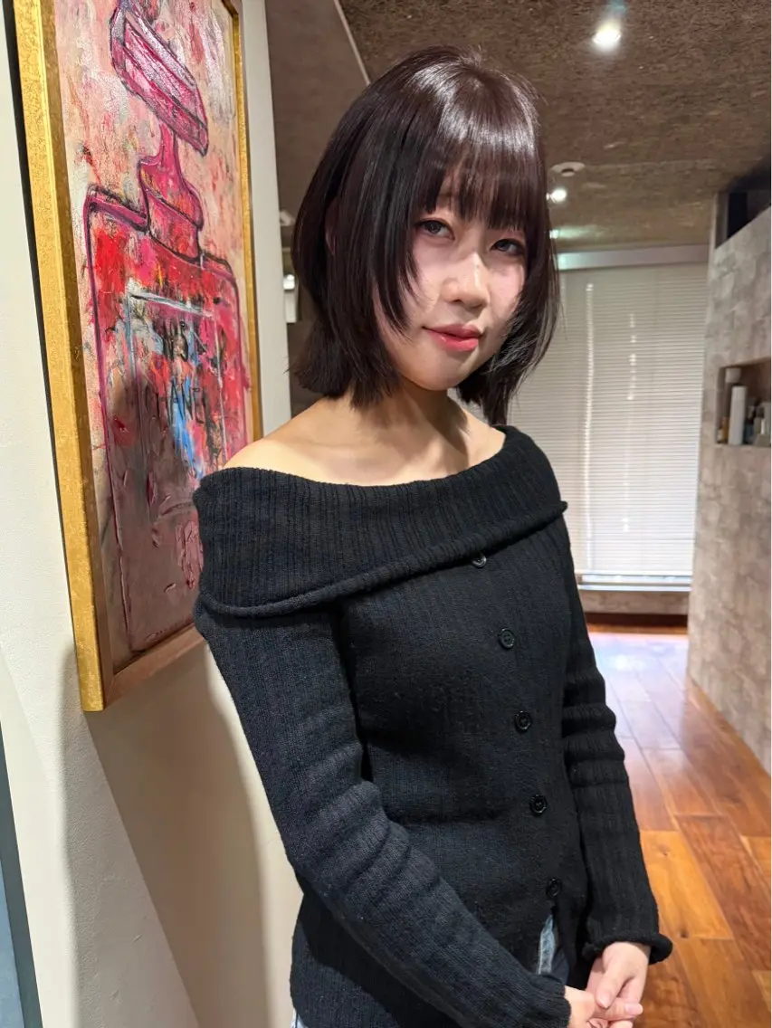ショート カラー 似合わせカット カット ヘアカラー トリートメント mai / linoah˚✧のヘアスタイル