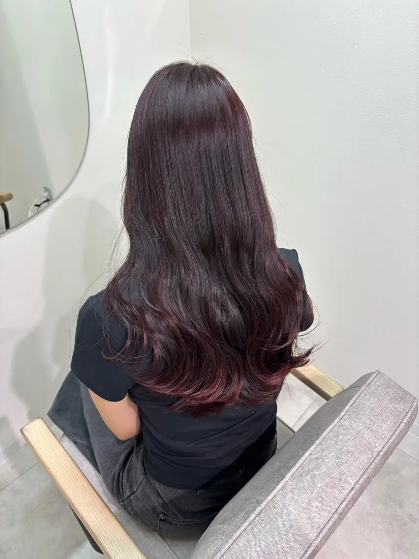 ロング カラー カット ヘアカラー トリートメント ヘッドスパ 広島/ヘアセット /ベージュ/わかなのヘアスタイル