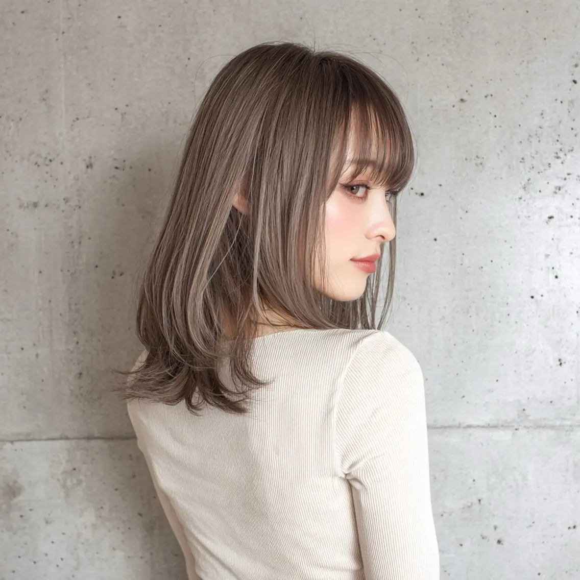 ミディアム カラー ヘアカラー トリートメント 池袋/カラー特化🎨 ロング料金なし🩵のヘアスタイル