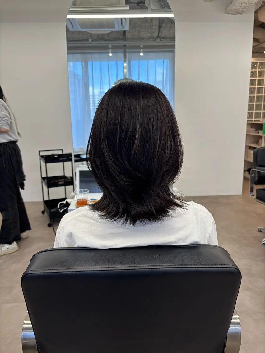 ミディアム カラー カット ヘアカラー 🐈アヤノ/レイヤー /ハッシュカット🐈のヘアスタイル