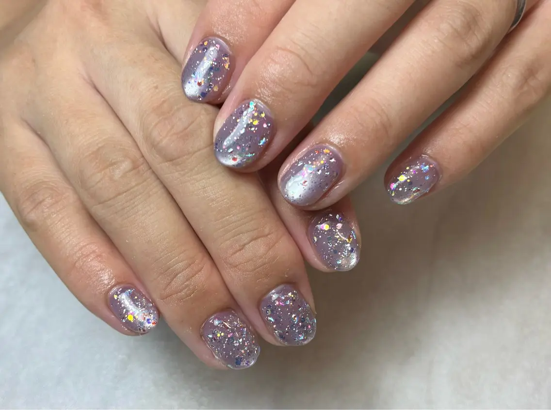 ネイル ラメ(グリッター) マグネットネイル マグネットワンカラー ワンカラーネイル kotorika♡ 小岩のネイルデザイン
