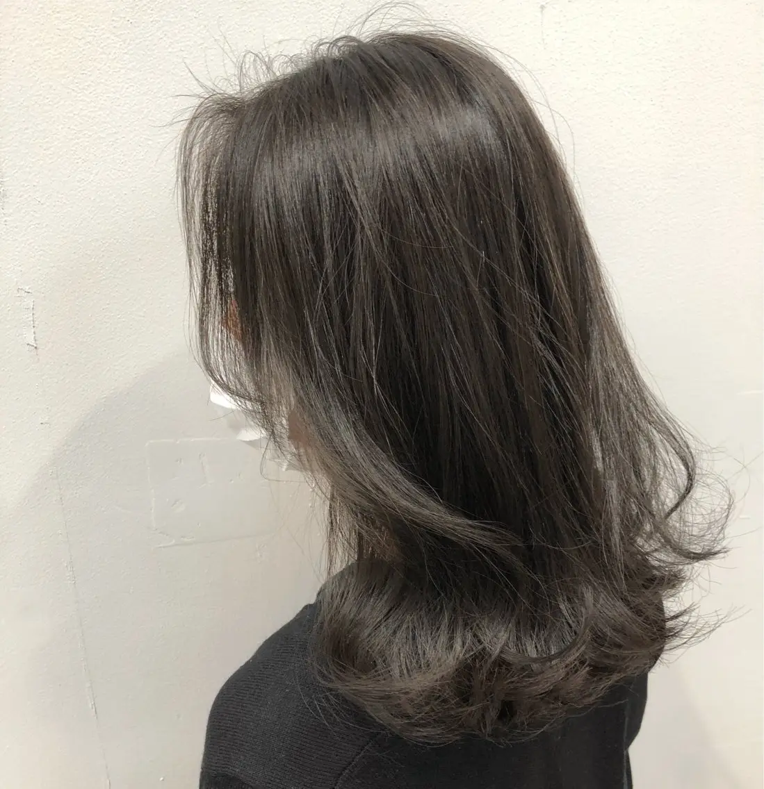 セミロング カット ヘアカラー トリートメント 💖ブリーチなし透明 感💖ASAHIのヘアスタイル