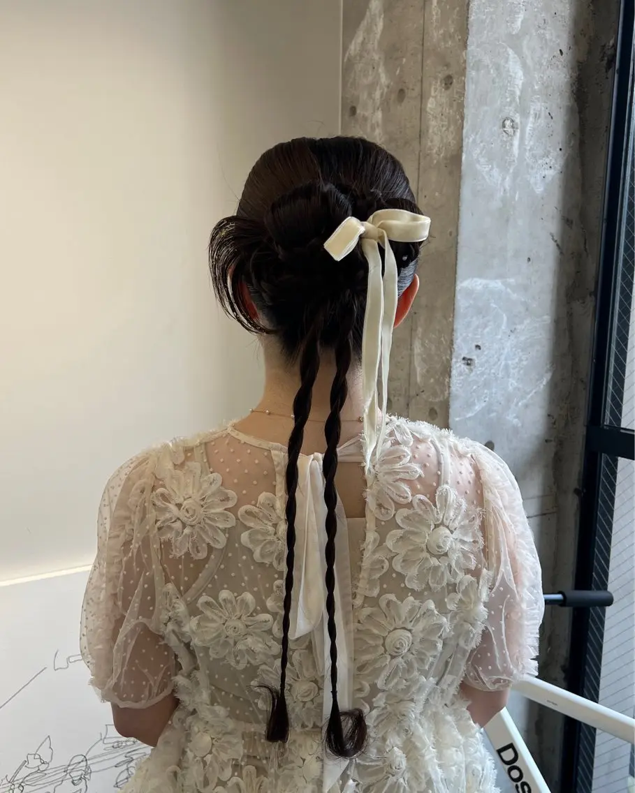 ヘアアレンジ ヘアセット 【NEWI】韓国ヘア 🇰🇷Honokaのヘアスタイル