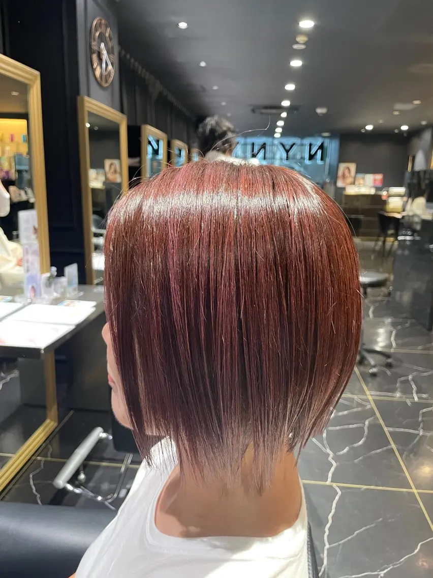 ショート カラー ヘアカラー トリートメント 透明感カラー/ 韓国風🌿RIKOのヘアスタイル