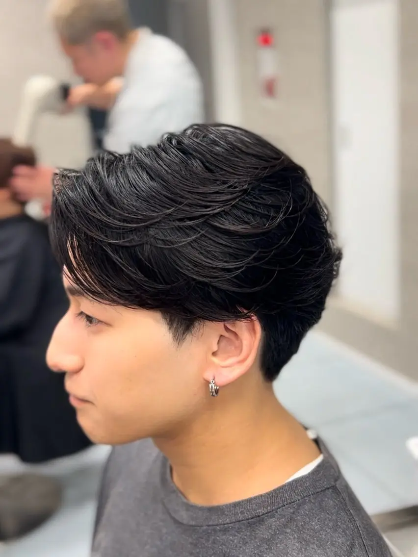 ショート パーマ メンズ ダウンパーマ フェザーパーマ カルマパーマ メンズ韓国風 メンズパーマ カット パーマ トリートメント 🔮メンズ縮毛矯正 メンズパーマ💎竹永のヘアスタイル