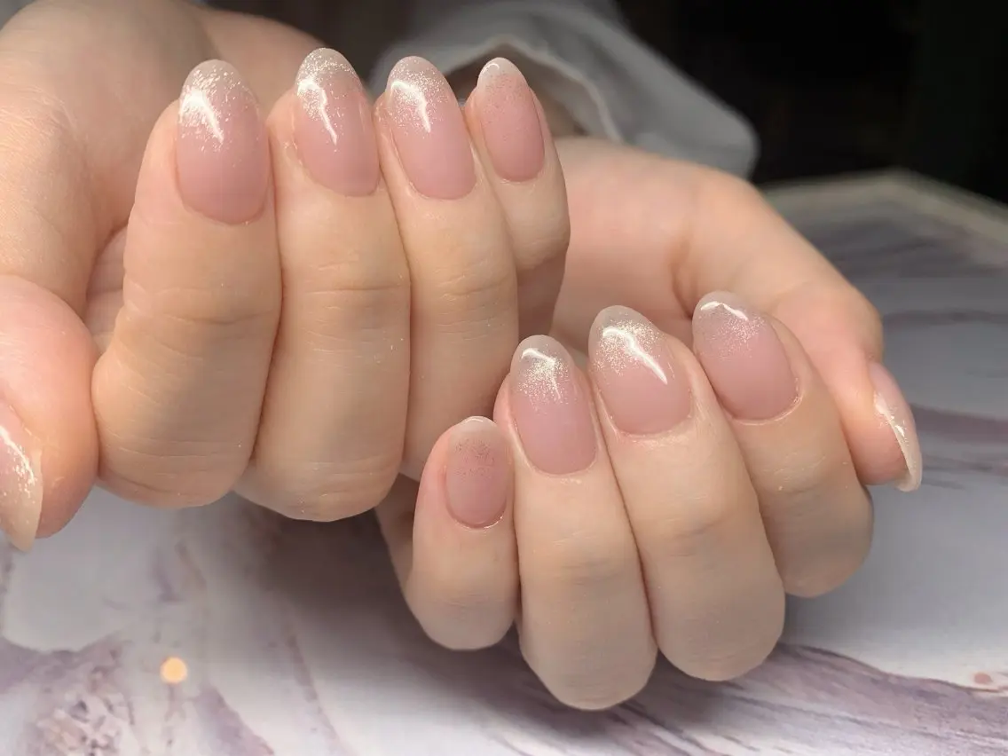 ネイル フレンチネイル ジェルネイル 韓国ネイル マグネットネイル マグネットフレンチ akina nailsのネイルデザイン