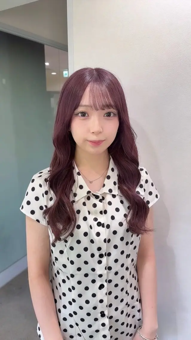 ロング カラー ラベンダーカラー ラベンダーピンク ピンクカラー ヘアカラー トリートメント 坂本奈都美/Jr.s 🎀のヘアスタイル
