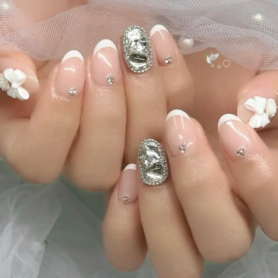 ネイル ハンドネイル ハンドケア 🎀sao🎀銀座 韓国/ワンホンネイルのネイルデザイン