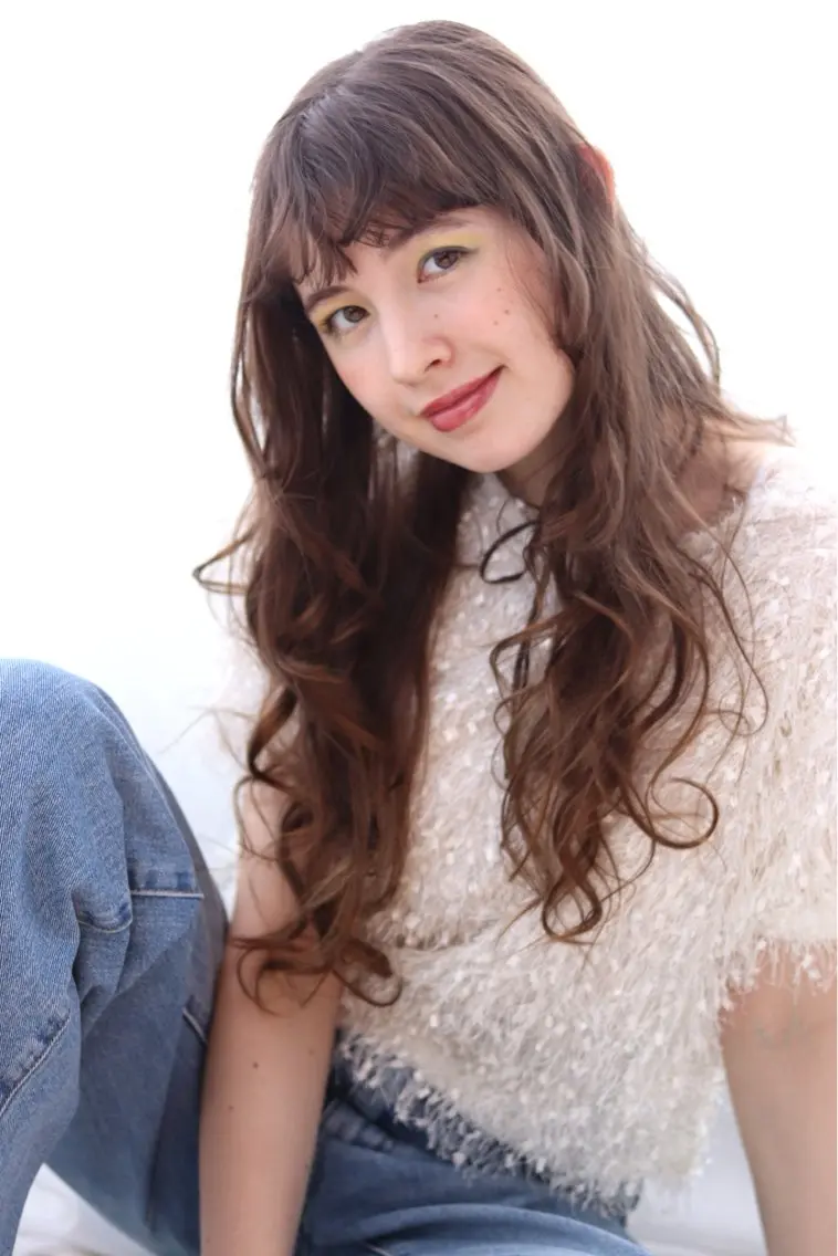 ロング パーマ ミディアム ✂️林　菜々美のヘアスタイル