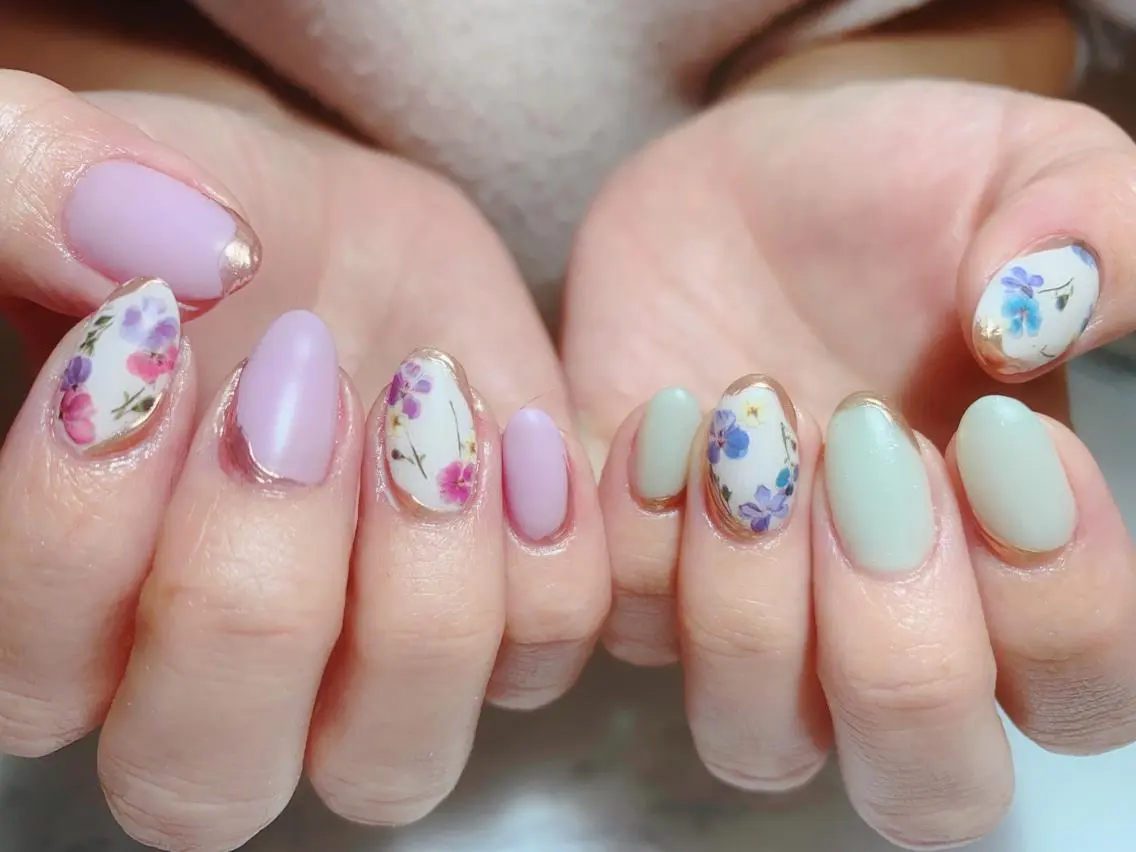 ネイル 春ネイル Era nailのネイルデザイン
