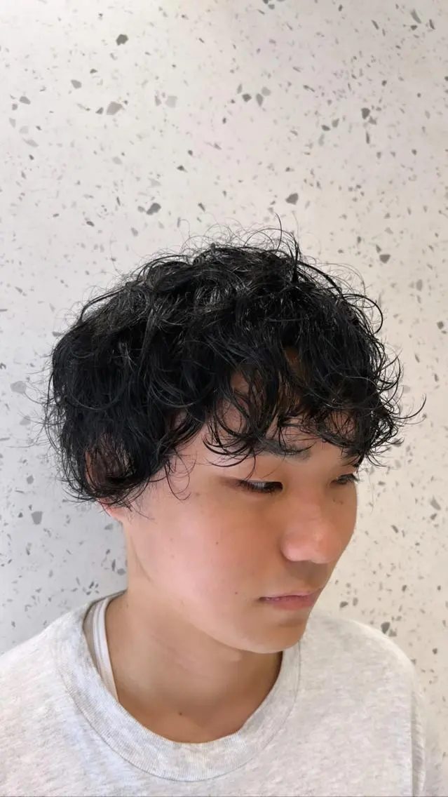 メンズカット＋パーマの写真