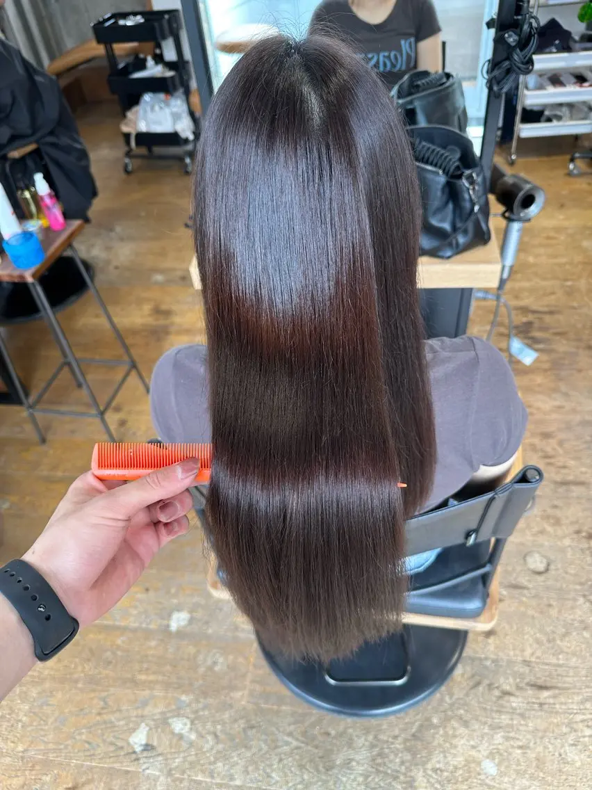 ロング カラー アディクシーカラー ブリーチ ケアブリーチ ダブルカラー イヤリングカラー DAIKIベージュ 🍂レイヤーカットのヘアスタイル