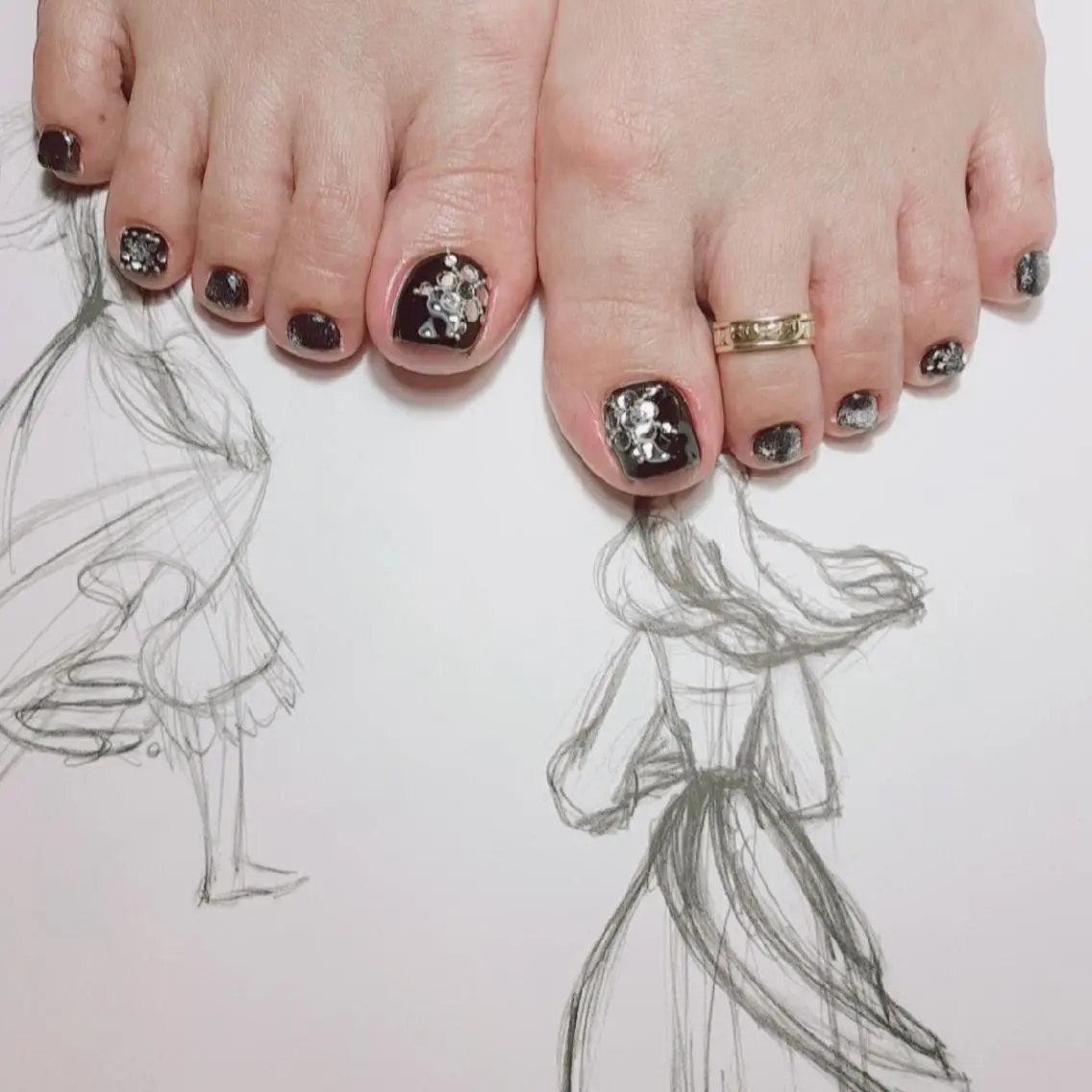 ネイル フットネイル マグネットネイル owlnail /持込みデザイン専門のネイルデザイン