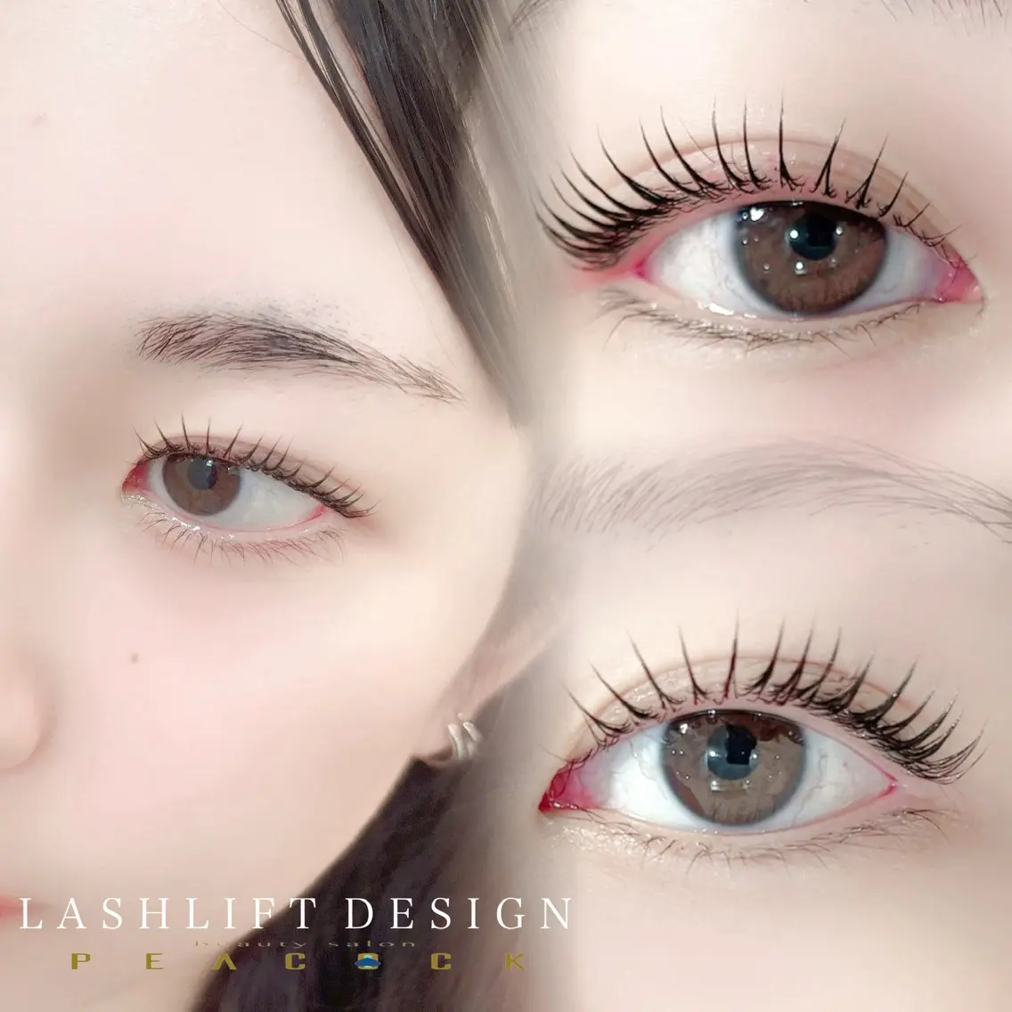 マツエク・マツパ パリジェンヌラッシュリフト 一重×まつ毛パーマ salon peacockのマツエク・マツパデザイン