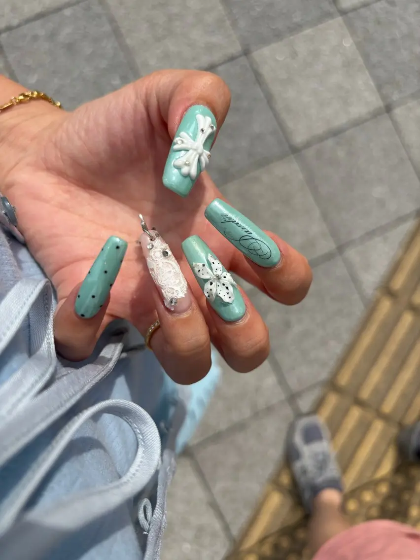 ネイル チークネイル 桜ネイル 長さ出し フットネイル ジェルネイル ハンドネイル XIINH NAIL SALONのネイルデザイン