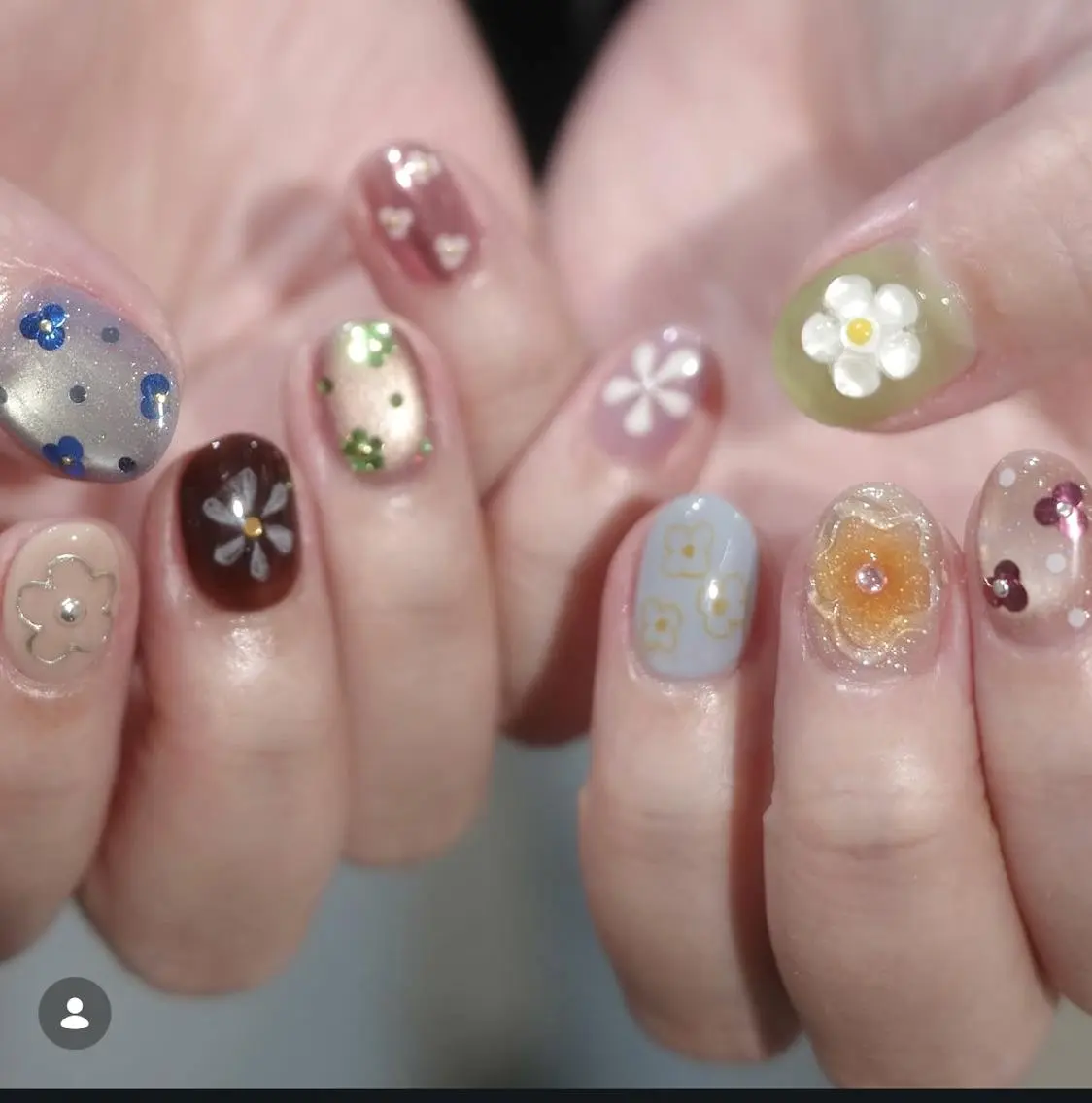 ネイル 成人式 ジェルネイル マグネットネイル 大理石ネイル(マーブル) 持ち込み ハンドネイル K.bi_nail ネイル長さ出し専門店のネイルデザイン