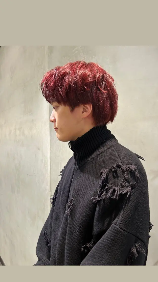 ショート カラー メンズ ヘアカラー トリートメント タナカ カナ🫧のヘアスタイル