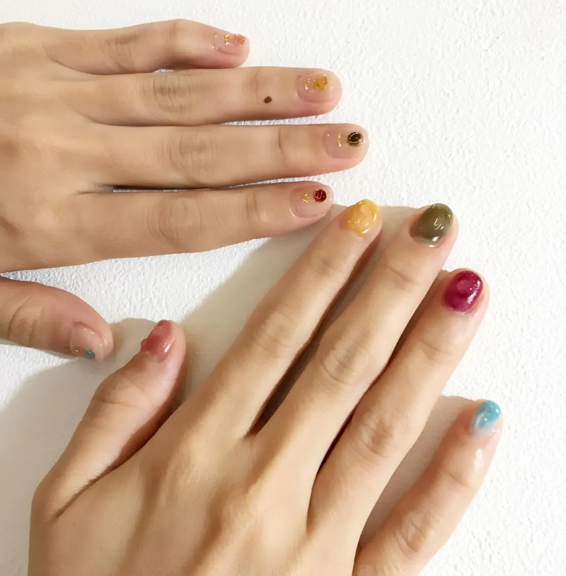 ネイル 長さ出し ジェルネイル ミラーネイル 持ち込み スカルプネイル Soeur ネイリストのネイルデザイン