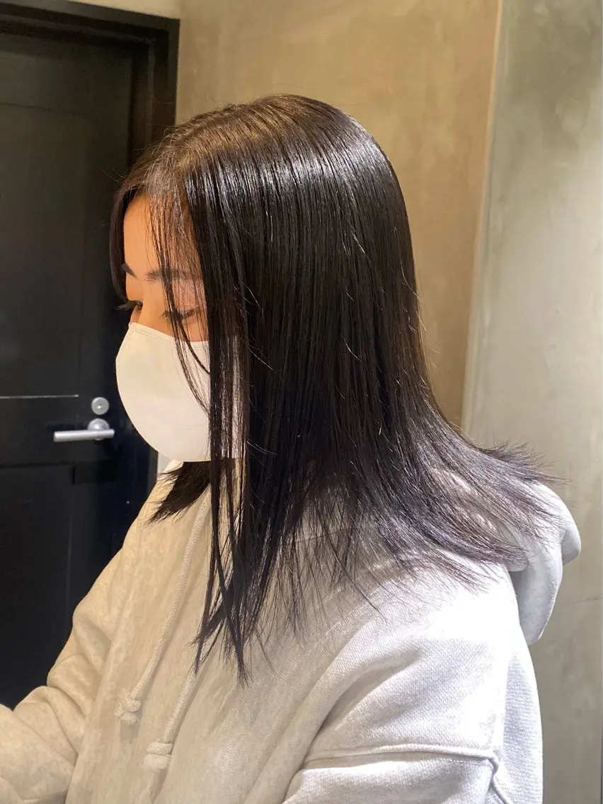 セミロング カラー デザイン/アレンジ ❤︎イシイレイのヘアスタイル