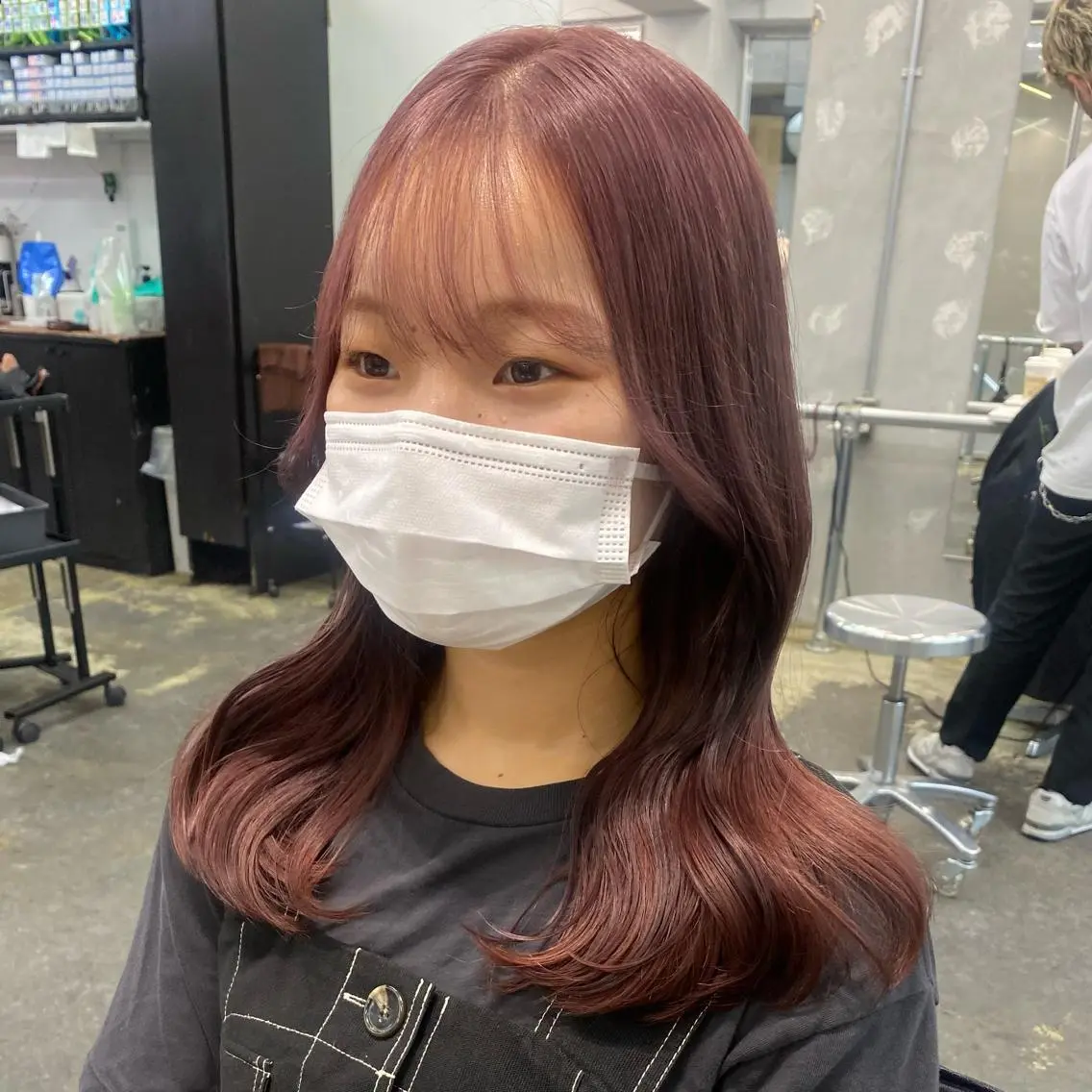 セミロング カラー 💗💗韓国レイヤー yu-ki💗💗のヘアスタイル