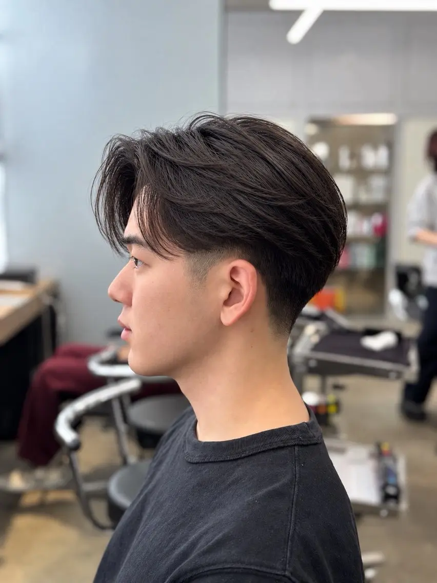 メンズ カット パーマ メンズ特化/テーパー フェード/LEO🔥のヘアスタイル