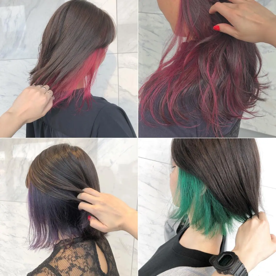 ロング カラー ヘアアレンジ yoshino yukoのマツエク・マツパデザイン
